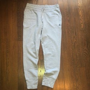 Light gray Reebok joggers size S, fitted